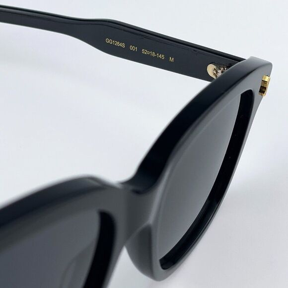 NEW Gucci GG1264S 001 Black Grey Square Women Sunglasses main image 11